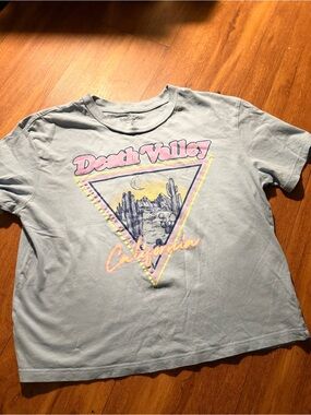 Rebellious One Light Blue Death Valley California Graphic Tee